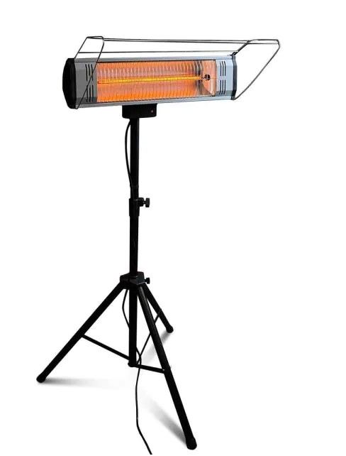 Photo 1 of Tradesman 1,500-Watt Electric Outdoor Infrared Quartz Portable Space Heater with Tripod, Wall/Ceiling Mount and Remote
//missing component //tested power on