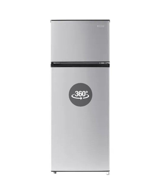 Photo 1 of  Top Freezer Refrigerator in Stainless Steel Look VISSANI 