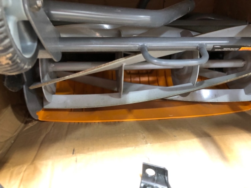Photo 1 of 18 in. Cut Manual Push Non-Electric Walk Behind Reel Mower
