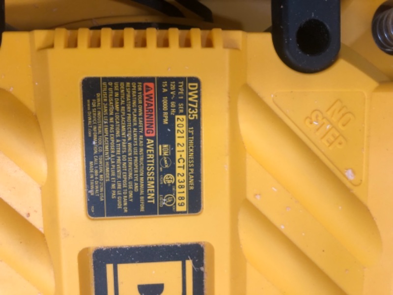 Photo 9 of DEWALT Thickness Planer, Two Speed, 13-Inch (DW735X)