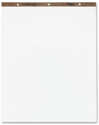 Photo 1 of TOPS Easel Pad, 27 x 34 Inch, 3-Hole Punched, 50 Sheets, White (79011) (2)
