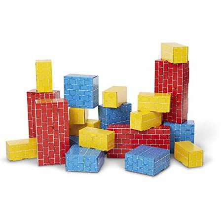 Photo 1 of Melissa & Doug Deluxe Jumbo Cardboard Blocks,24 Pieces (E-Commerce Packaging, Great Gift for Girls and Boys - Best for 2, 3, and 4 Year Olds)
