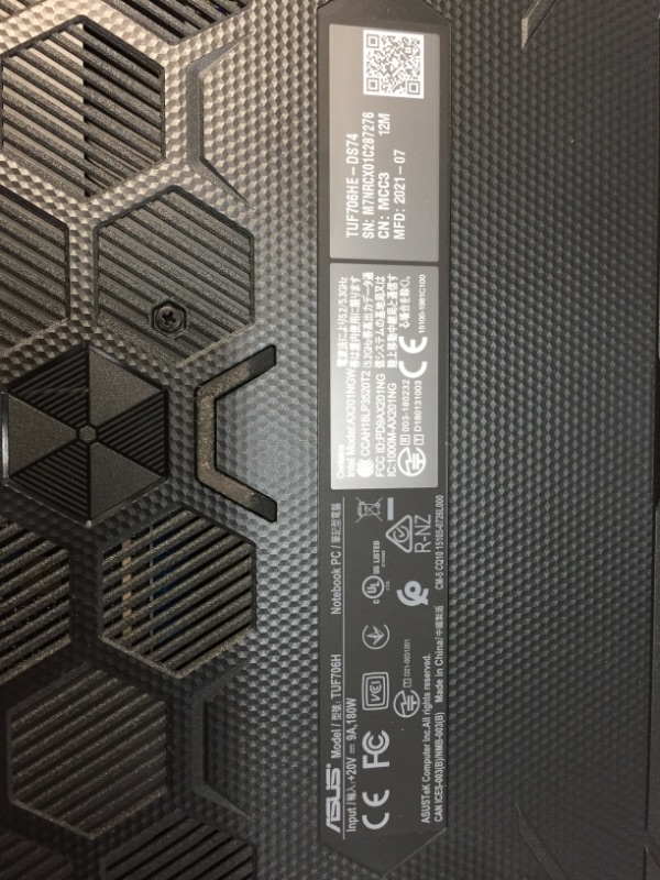 Photo 1 of ASUS - TUF Gaming F17 17.3" Laptop - Intel Core I7 - 16GB Memory - NVIDIA GeForce RTX 3050 Ti - 512GB SSD - Eclipse Gray