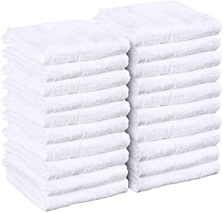 Photo 1 of - White Salon Towels, Pack of 24 (Not Bleach Proof, 16 x 27 Inches) 