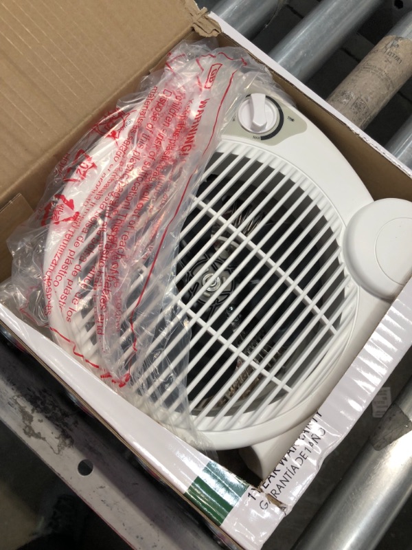 Photo 3 of 1500-Watt Electric Fan Forced Portable Heater, White
