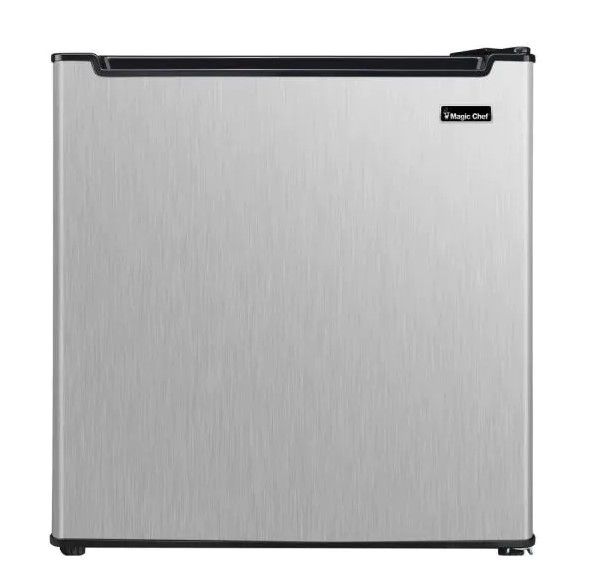 Photo 1 of 1.7 cu. ft. Freezerless Mini Fridge in Stainless Steel
***model: HMAR170STE***
***serial number: YOW2106HMAR170STE0464***