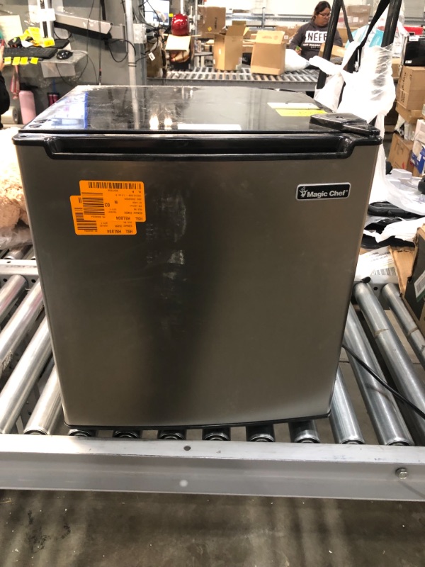 Photo 2 of 1.7 cu. ft. Freezerless Mini Fridge in Stainless Steel
***model: HMAR170STE***
***serial number: YOW2106HMAR170STE0464***