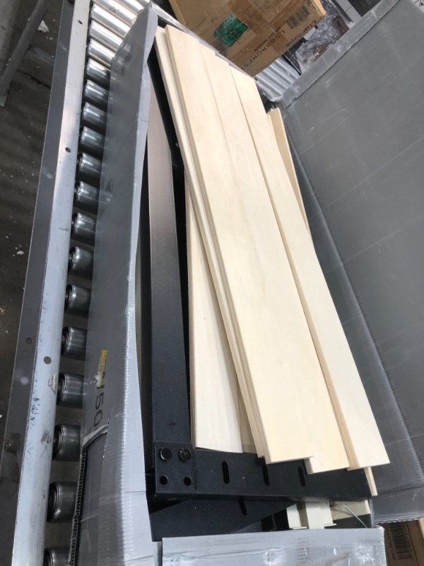 Photo 1 of 14 inch Bed Frame No Box Spring Needed, Heavy Duty Metal Platform Bed Frames with Solid Wood Slats, California King
***loose hardware, FOR PARTS ONLY!!!***