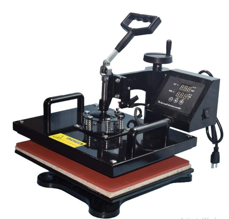 Photo 1 of 8 in 1 Multi-function Heat Press Machine 12" x 15" T-Shirts Cap Mug
