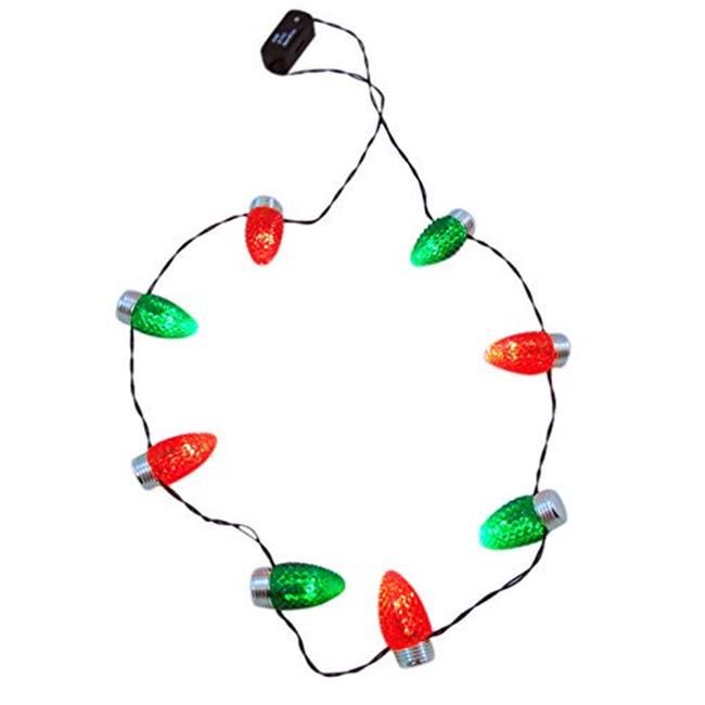 Photo 1 of 12  Santas Forest 4689832 Necklace Flashing Classic Bulb