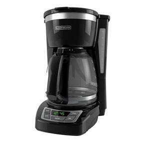 Photo 1 of BLACK+DECKER 12-Cup* Programmable Coffee Maker, Black, CM1160B
