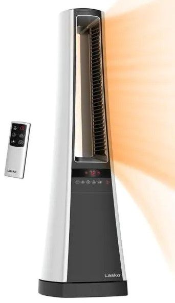 Photo 1 of Lasko
Bladeless 1500-Watt Electric Ceramic Oscillating Space Heater with Digital Display and Remote Control