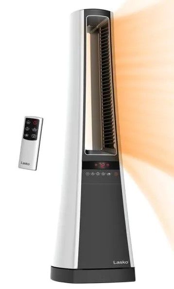 Photo 1 of Lasko
Bladeless 1500-Watt Electric Ceramic Oscillating Space Heater with Digital Display and Remote Control