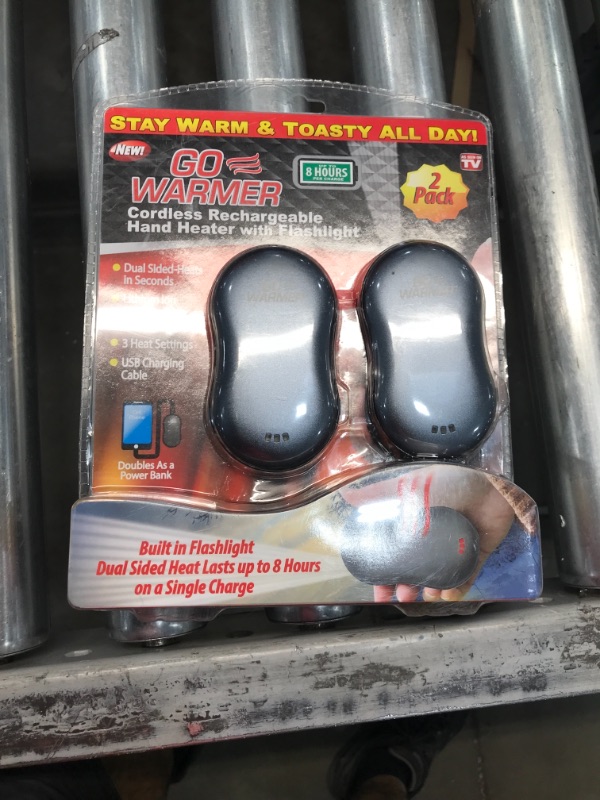 Photo 2 of Go Warmer Cordless Rechargeable Hand Warmers, 2 pk.
