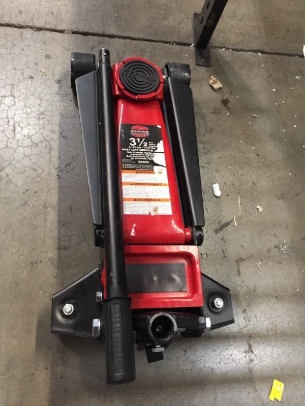 Photo 2 of ****PARTS ONLY*** *Used* *it wont go up.*
Blackhawk B6350 Black/Red Fast Lift Service Jack - 3.5 Ton Capacity****PARTS ONLY***
