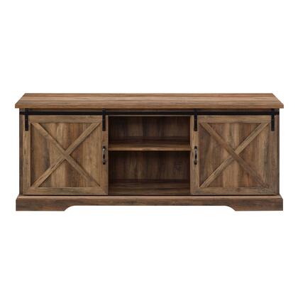 Photo 1 of 70" Sliding Barn Door TV Console Reclaimed Barnwood 15" X 70"
