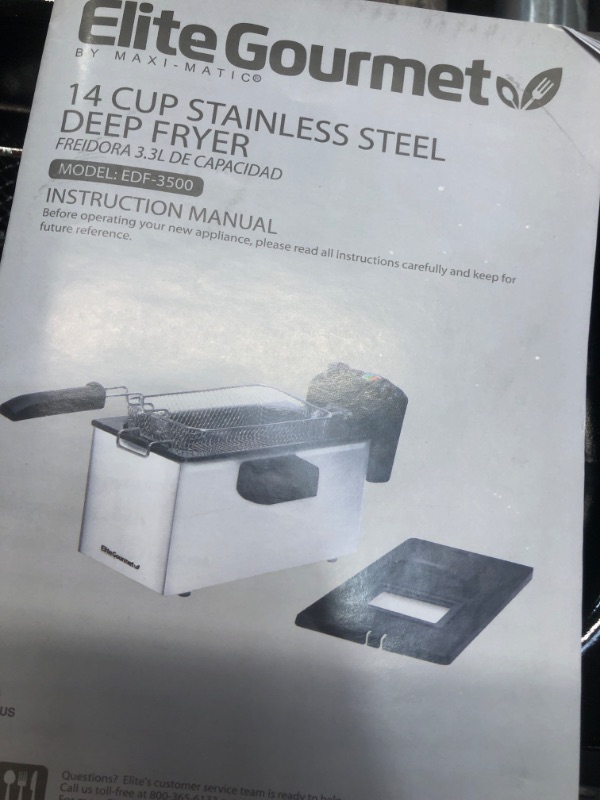 Photo 1 of Maxi-Matic Elite 3.5 Qt. Immersion Deep Fryer