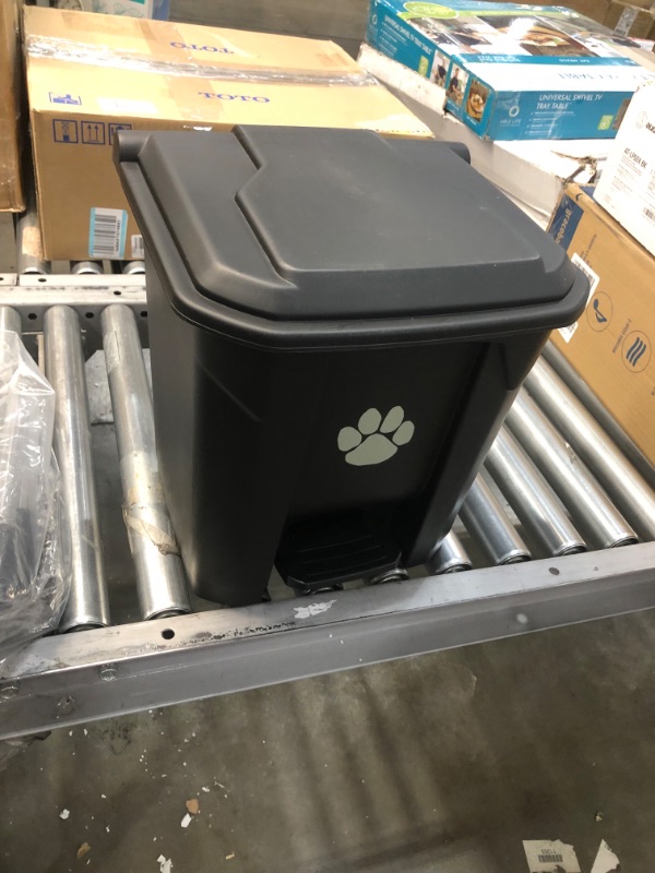 Photo 1 of ZubyDog Dog Poop Trash Can with Lid and Removable Inner Waste Bin for Outdoors. Includes Long Handle, Tray/Rake Design Pooper Scooper - Perfect for Pick-Up on Grass, Dirt, Cement.
