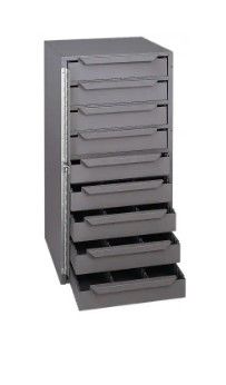 Photo 1 of 9 Drawer, Adjustable Compartment, Small Parts Lockable Storage Cabinet
