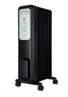 Photo 1 of Pelonis 1,500-Watt Oil-Filled Radiant Electric Space Heater With Thermostat