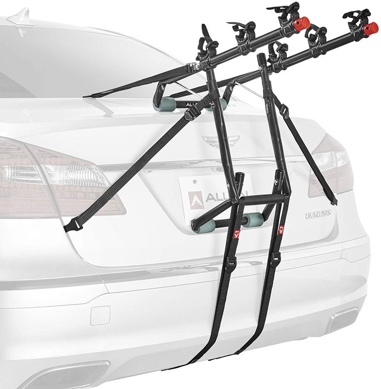 Photo 1 of **USED, MAY BE MISSING COMPONENETS**
Allen Sports Deluxe Trunk Mount 3-Bike Carrier, Model 103DN-R, Black
