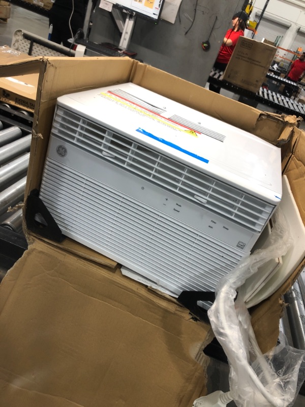 Photo 1 of GE 8,000 BTU Smart Window Air Conditioner, Cools up to 350 sq. Ft, Easy Install Kit Included, Energy Star Certified, White
