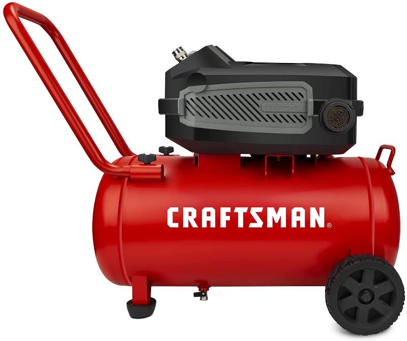 Photo 1 of Craftsman HARD Air Compressor, 10 Gallon 1.8 HP 175 PSI, 4.0CFM@90PSI, Oil Free and Maintenance Free, Portable with Large Wheels, Model: CMXECXA0201041
