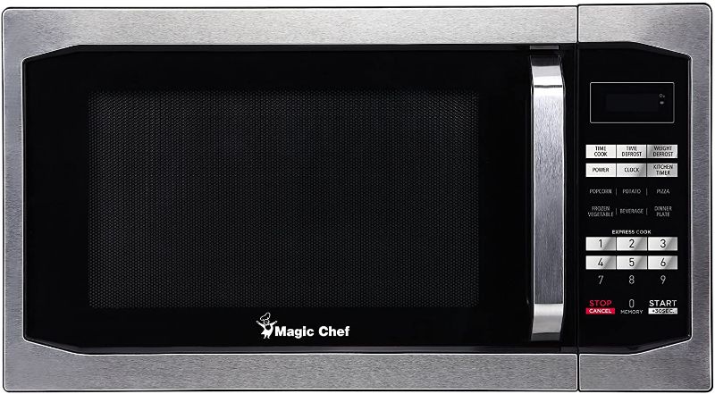 Photo 1 of Magic Chef MCM1611ST 1100W Oven, 1.6 cu.ft, Stainless Steel Microwave
