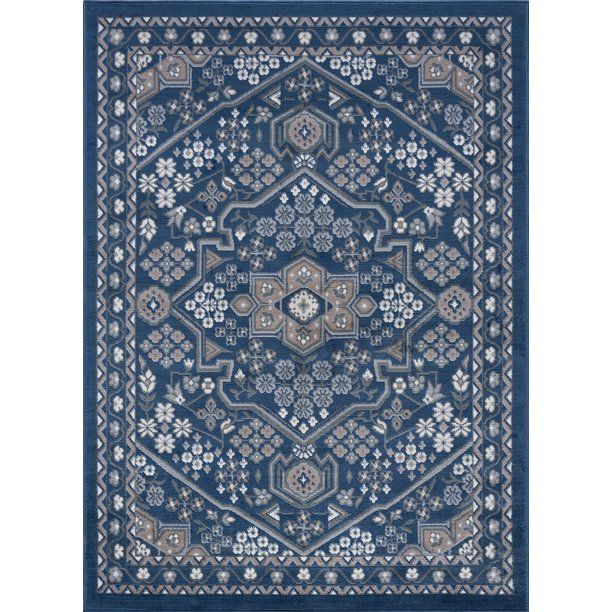 Photo 1 of 
Tayse Rugs
Hampton Traditional Navy 2 ft. x 3 ft. Area Rug