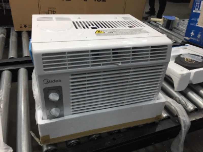 Photo 2 of MIDEA 5,000 BTU EasyCool Window Air Conditioner and Fan-Cools Up to 150 Square Feet with Easy to Use Mechanical Controls and A Reusable Filter (White), 5000
