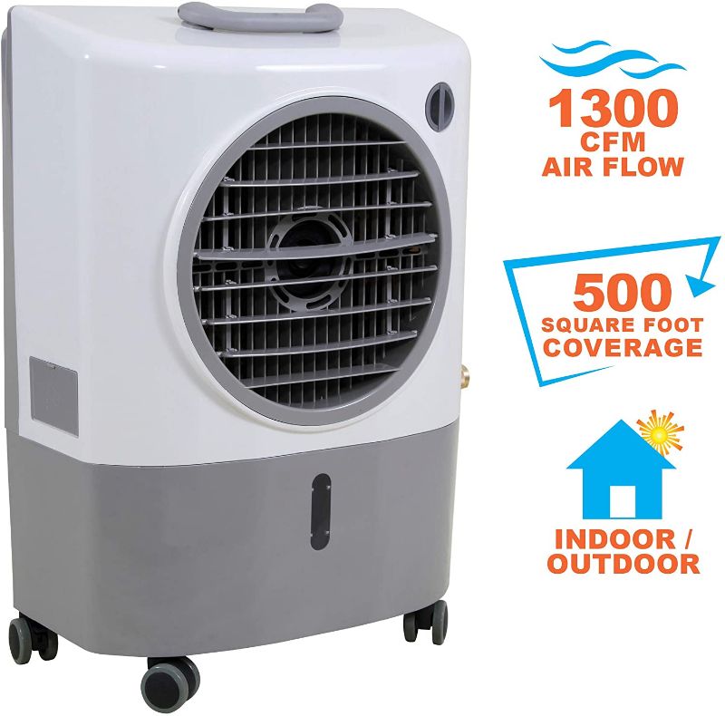 Photo 1 of Hessaire MC18M Portable Evaporative Cooler – color may vary, 1300 CFM, Cools 500 Square Feet
