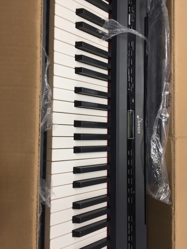 Photo 3 of Donner DEP-20 Beginner Digital Piano 88 Key Full Size Weighted Keyboard, Portable Electric Piano with Sustain Pedal, Power Supply
