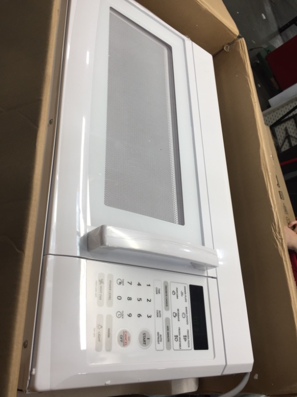 Photo 2 of GE 1.6 cu. ft. Over the Range Microwave in White