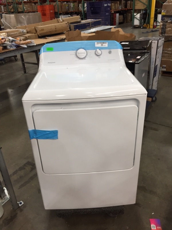 Photo 2 of Hotpoint HTX24EASKWS 6.2 Cu. Ft. White Electric Dryer
