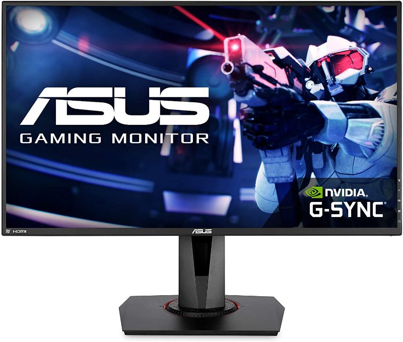 Photo 1 of ASUS VG278QR 27” Gaming Monitor 165Hz Full HD (1920 x 1080) 0.5ms G-SYNC Eye Care DisplayPort HDMI DVI

