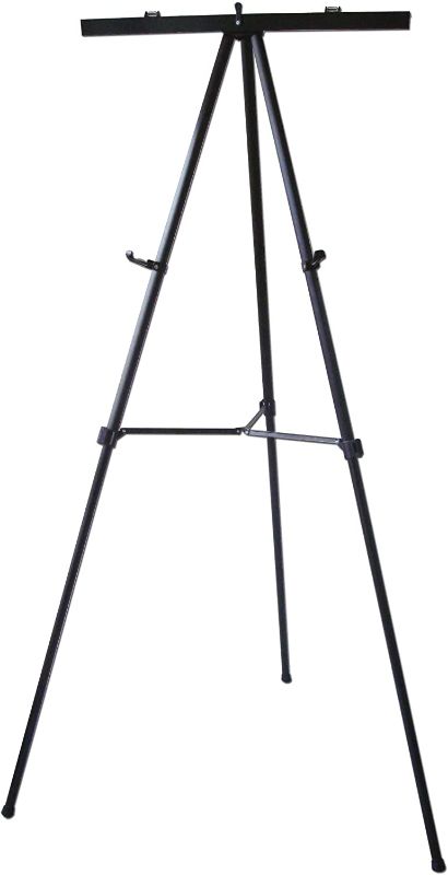 Photo 1 of 70" Black Aluminum Flipchart Display Easel Presentation Stand, HD Holds 45 lbs
