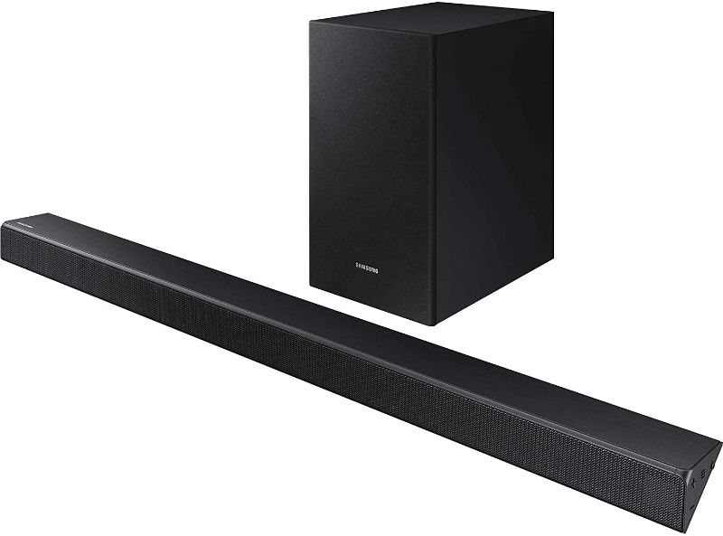 Photo 1 of SAMSUNG 2.1 Soundbar HW-R450 with Wireless Subwoofer, Bluetooth Compatible, Smart Sound Mode, Game Mode, 200-Watts
