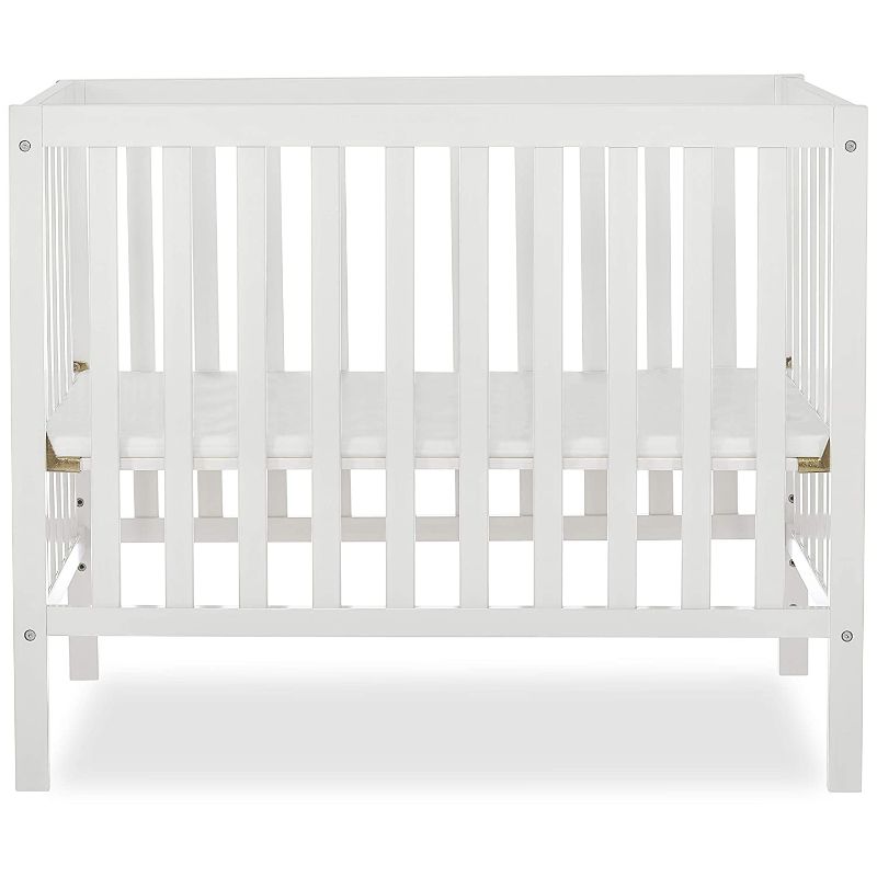 Photo 1 of Dream On Me, Edgewood 4-in-1 Convertible Mini Crib, White , 40x25x33 Inch (Pack of 1)
