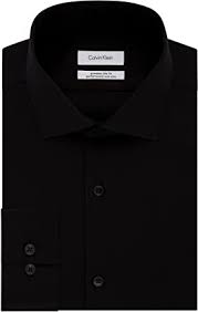 Photo 1 of Calvin Klein Men's Dress Shirt Xtreme Slim Fit Non Iron Herringbone
