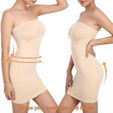 Photo 1 of Takusun Women's Strapless Full Body Slip Shaper Seamless Smoother Tube Slip Under Dresses
