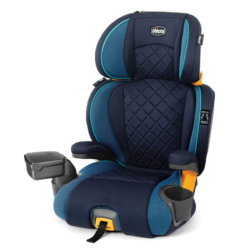 Photo 1 of Chicco KidFit Zip Plus 2-in-1 Belt Positioning Booster Car Seat - Seascape, Blue , 16.5x18.75x32.75 Inch (Pack of 1)
