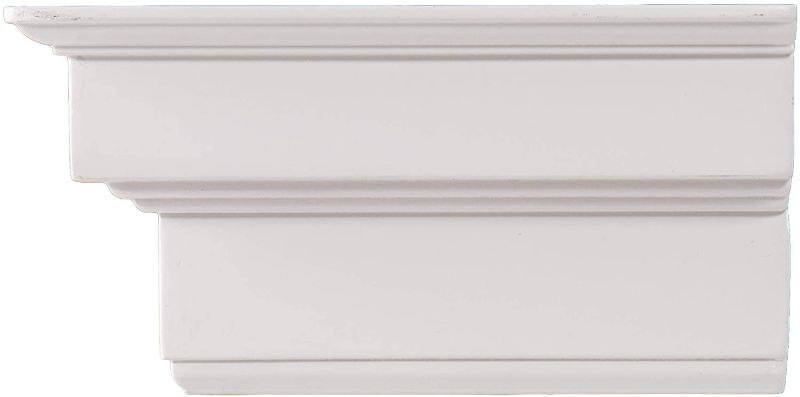 Photo 1 of (dented/cracked ends; broken components; missing hardware/components) 
SEI Furniture Alberta Fireplace Mantel Floating Shelf, White, 8"D x 72"W x 4"H

