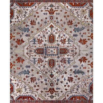 Photo 1 of (DIRTY END DUE TO SHIPPING)
Medallion Area Rug Rectangle Floor Decor Indoor Home Room Ivory Red 8 x 10 ft
