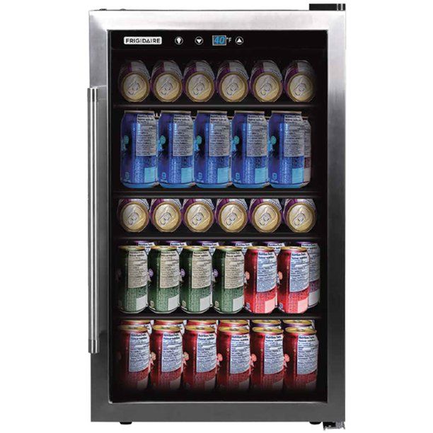 Photo 1 of Frigidaire 4.4 Cu. ft. 126-Can Beverage Center Refrigerator, EFMIS155, Stainless Steel
