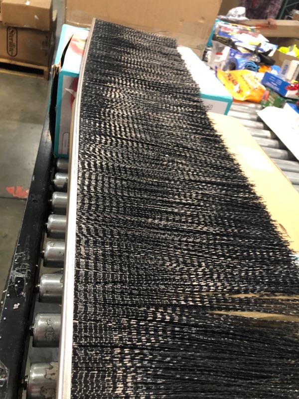 Photo 1 of 1/2" Back Strip Brush Width, Metal Black Nylon Strip Brush
4" Bristle Length, Nylon, 36" OAL