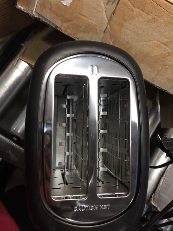 Photo 1 of AmazonBasics 2 Slice Extra Wide Slot Toaster - Black