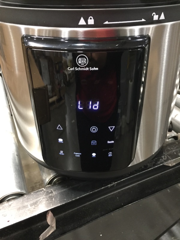 Photo 5 of 1829 CARL SCHMIDT SOHN 6Qt Pressure Cooker & Air Fryer Combo - All-in-One Multi-Cooker with Pressure & Air Fryer Lid, Steamer Cooker, 1500W Pressure, LED Touchscreen, Air Fryer with 3Qt Air Fry Basket
