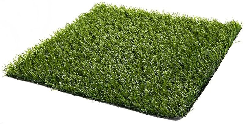 Photo 1 of Artificial Grass Mat Squares, Fake Turf Patch for Decor, Placemats, Table Runner (12 x 12 in, 2 Pack)
