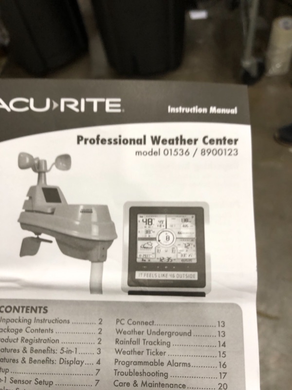 Photo 4 of AcuRite Iris (5-in-1) Wireless Indoor/Outdoor Weather Station with Remote Monitoring Alerts for Weather Conditions (01536M)
