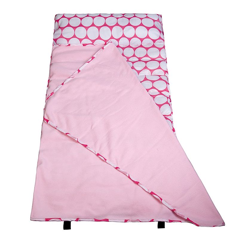 Photo 1 of Wildkin Easy Clean Nap Mat with Pillow for Toddler Boys and Girls, Ideal Size for Daycare and Preschool, Perfect for Sleepovers and Travels, BPA-free (Big Dot Pink & White)
